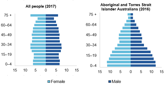  Figure 2.1 — Population distribution, Australia, by age and sex, 30 June